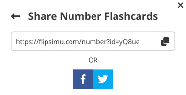 Share Number Flashcards