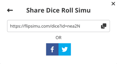 Share Dice Roll Simu