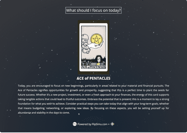 One Card Tarot Reading